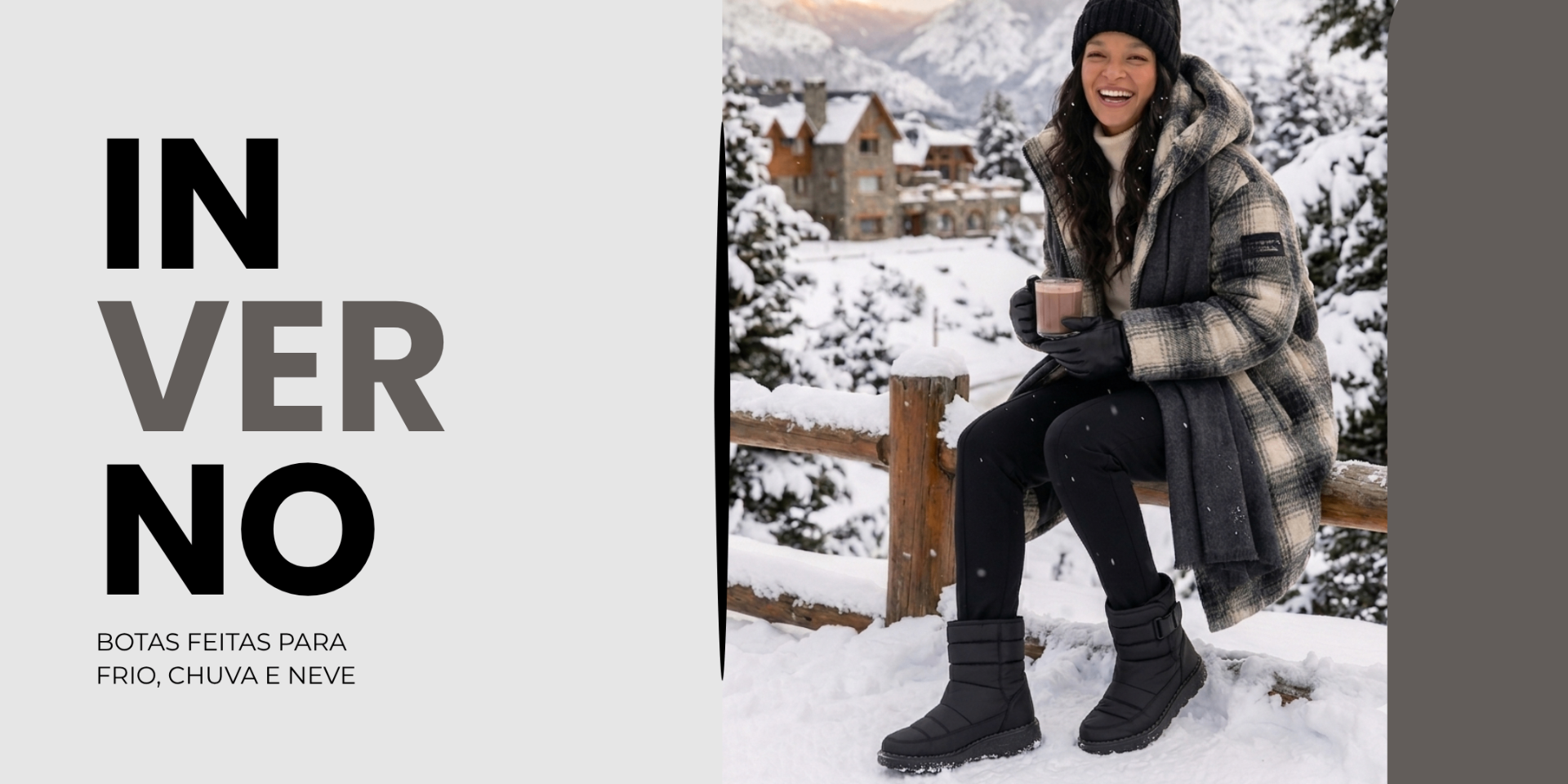 Coleção Inverno — Botas feitas para frio, chuva e neve