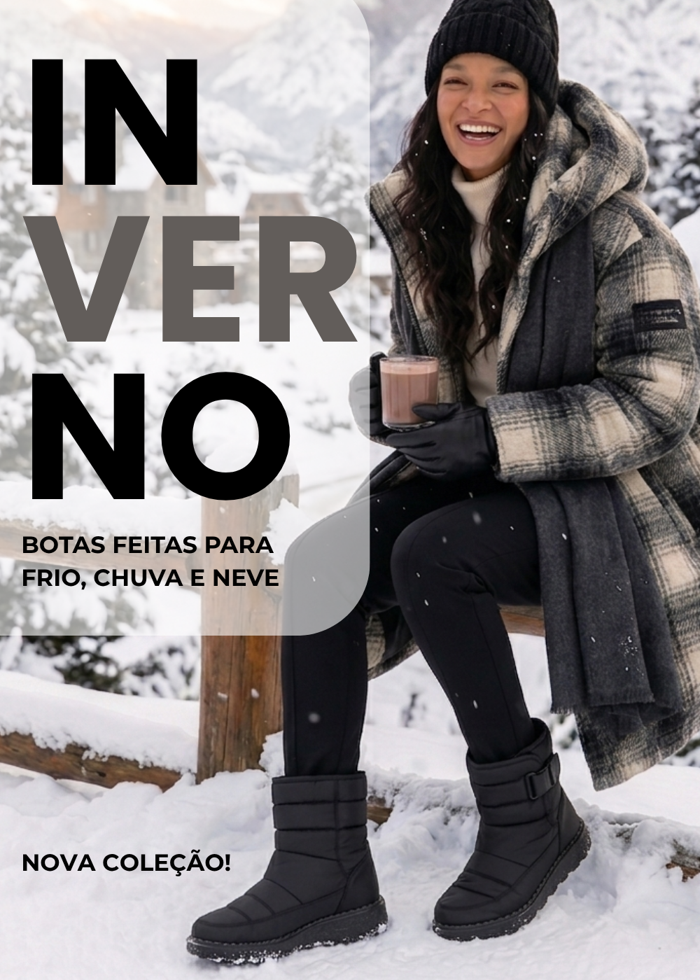 Coleção Inverno — Botas feitas para frio, chuva e neve